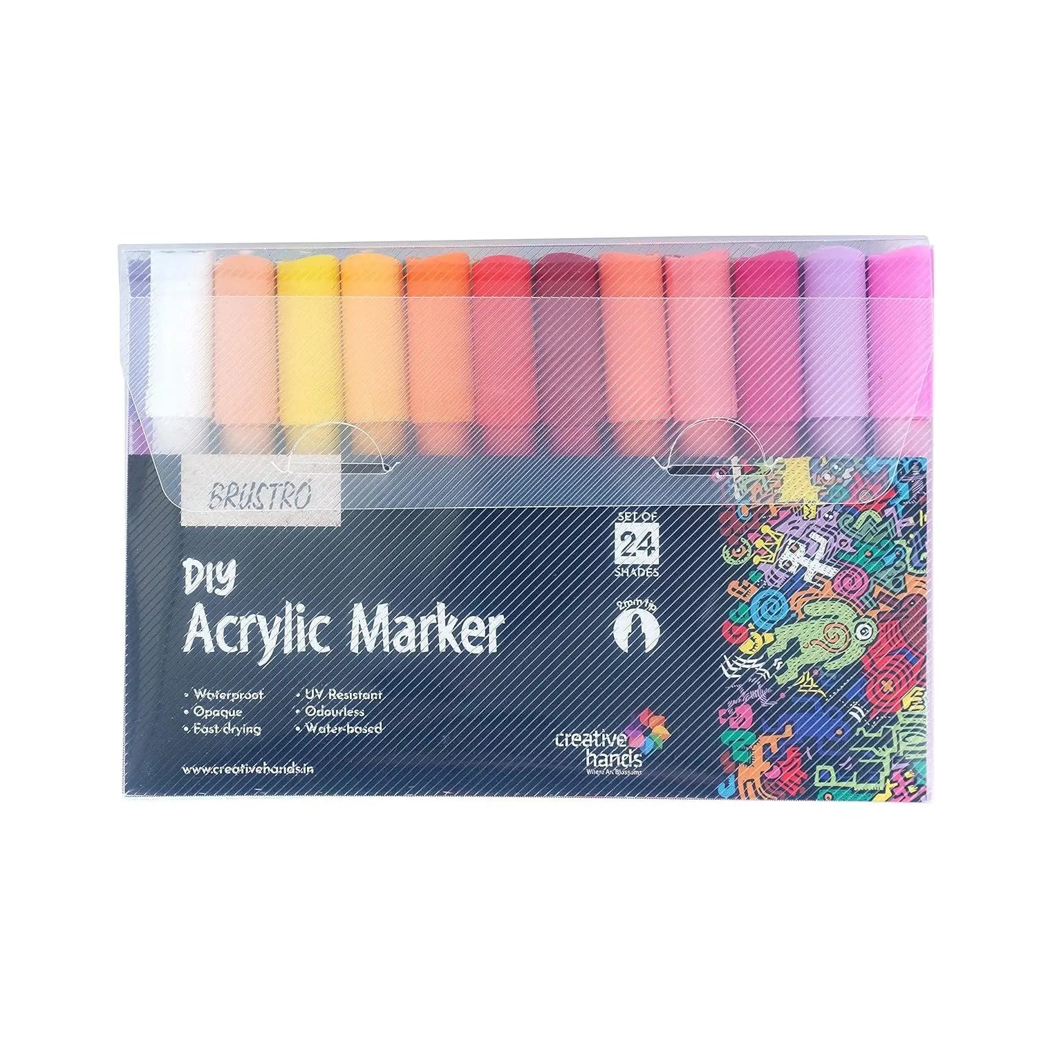 Brustro DIY Acrylic Marker 2mm Tip Set Brustro
